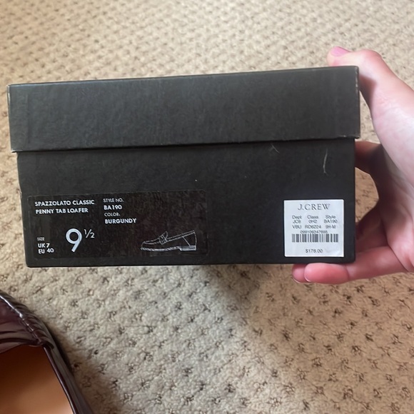 Jcrew penny loafers. Color- burgundy! Worn a few times. Great condition!! - Picture 4 of 4